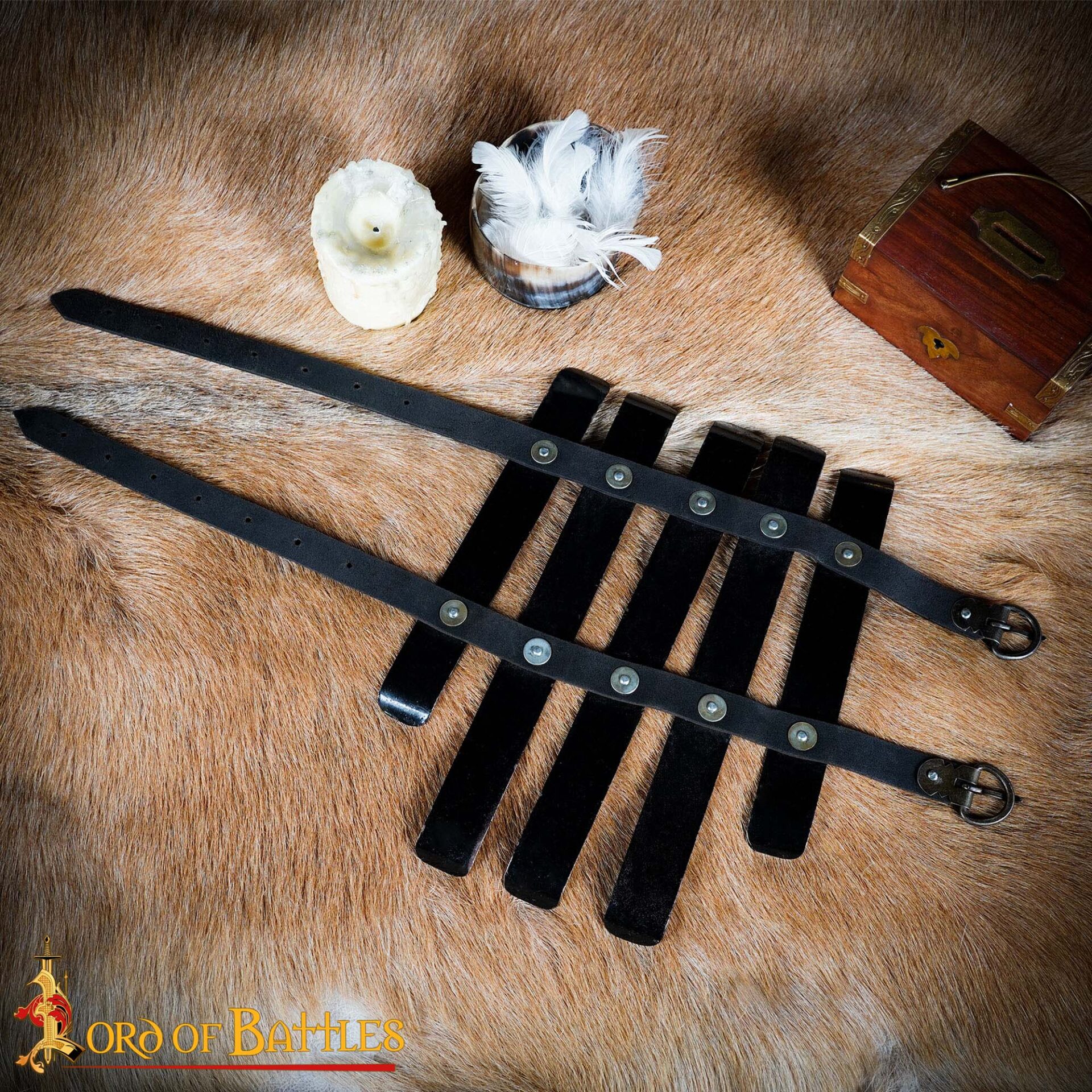 Valsgärde Viking Splinted Bracers Functional Historical Arms Armor 16 gauge