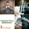 Valsgärde Viking Splinted Bracers Functional Historical Arms Armor 16 gauge