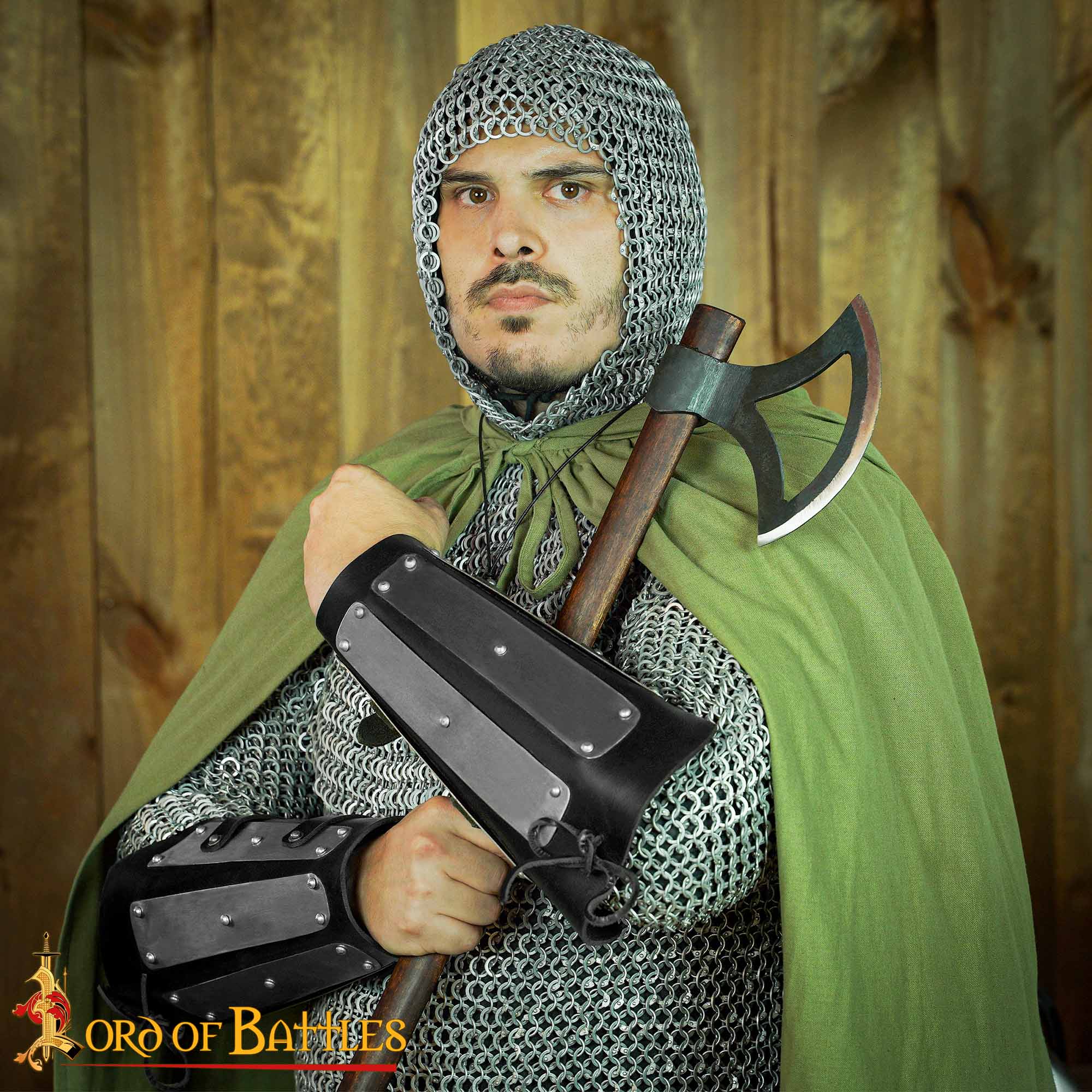 Medieval Bracers-9309P20 5 leather vambrace