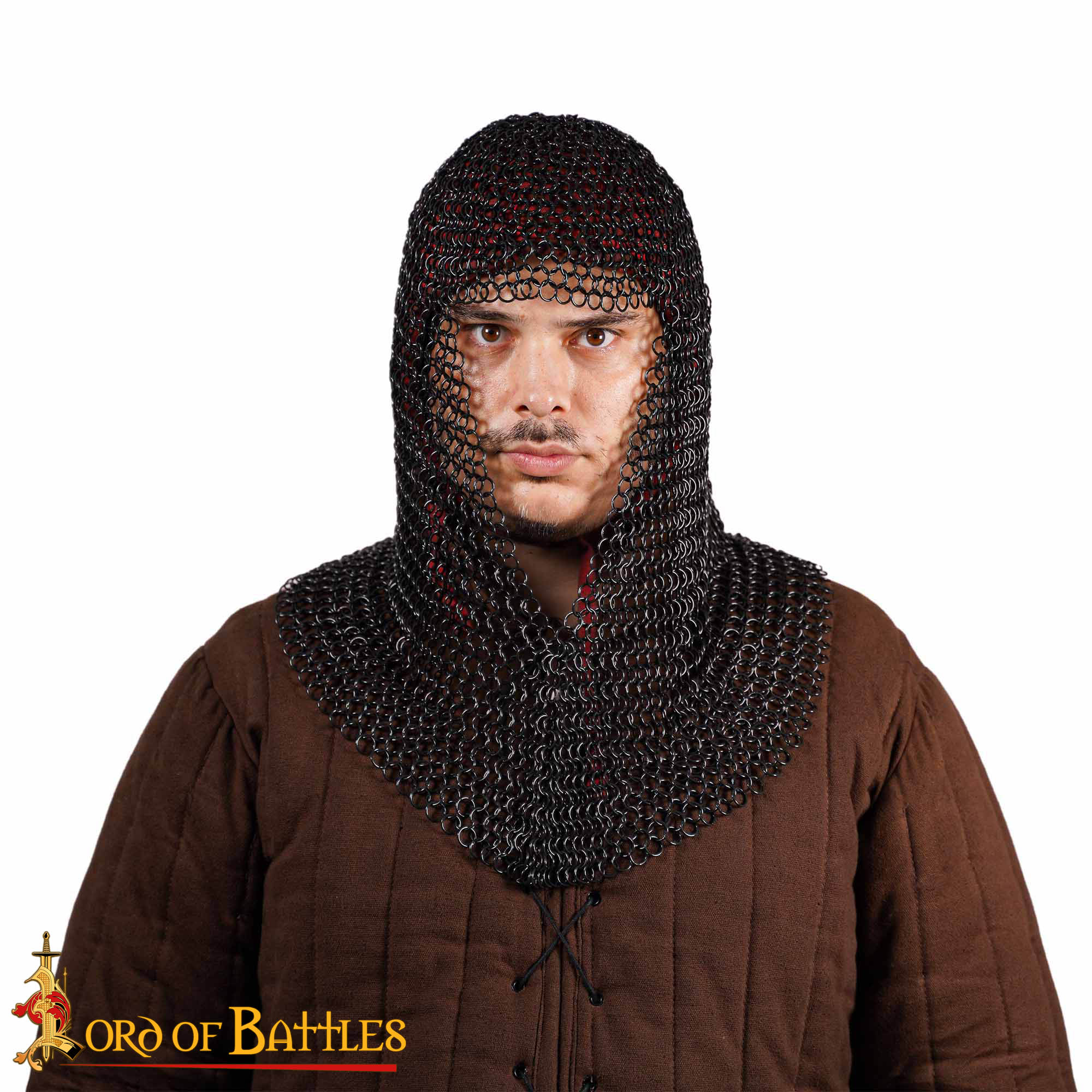 Round Ring Chainmail V Face Coif