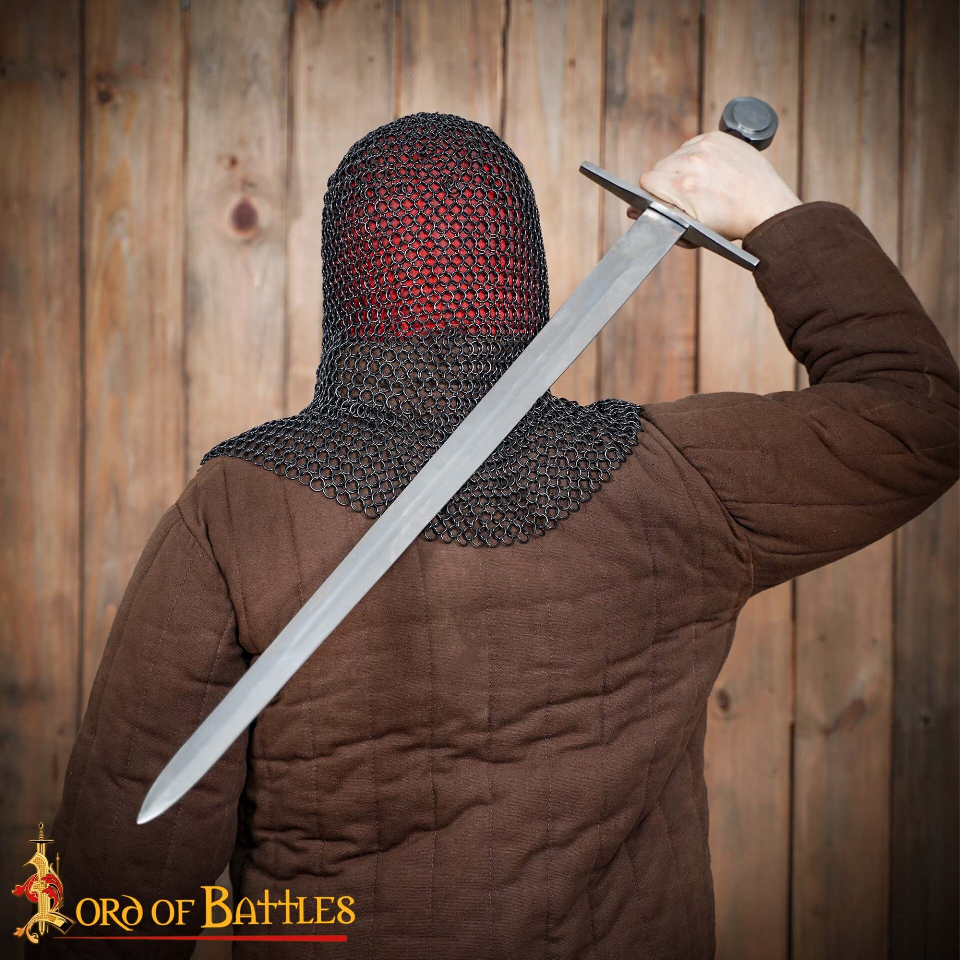 Medieval Coifs-340BK 5 Medieval Chainmail Hood