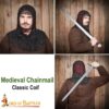 Medieval Coifs-340BK 7 Medieval Chainmail Hood