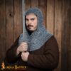 Medieval Coifs-340ZP Medieval Chainmail Hood