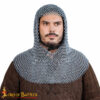 Medieval Coifs-340ZP 3 Medieval Chainmail Hood