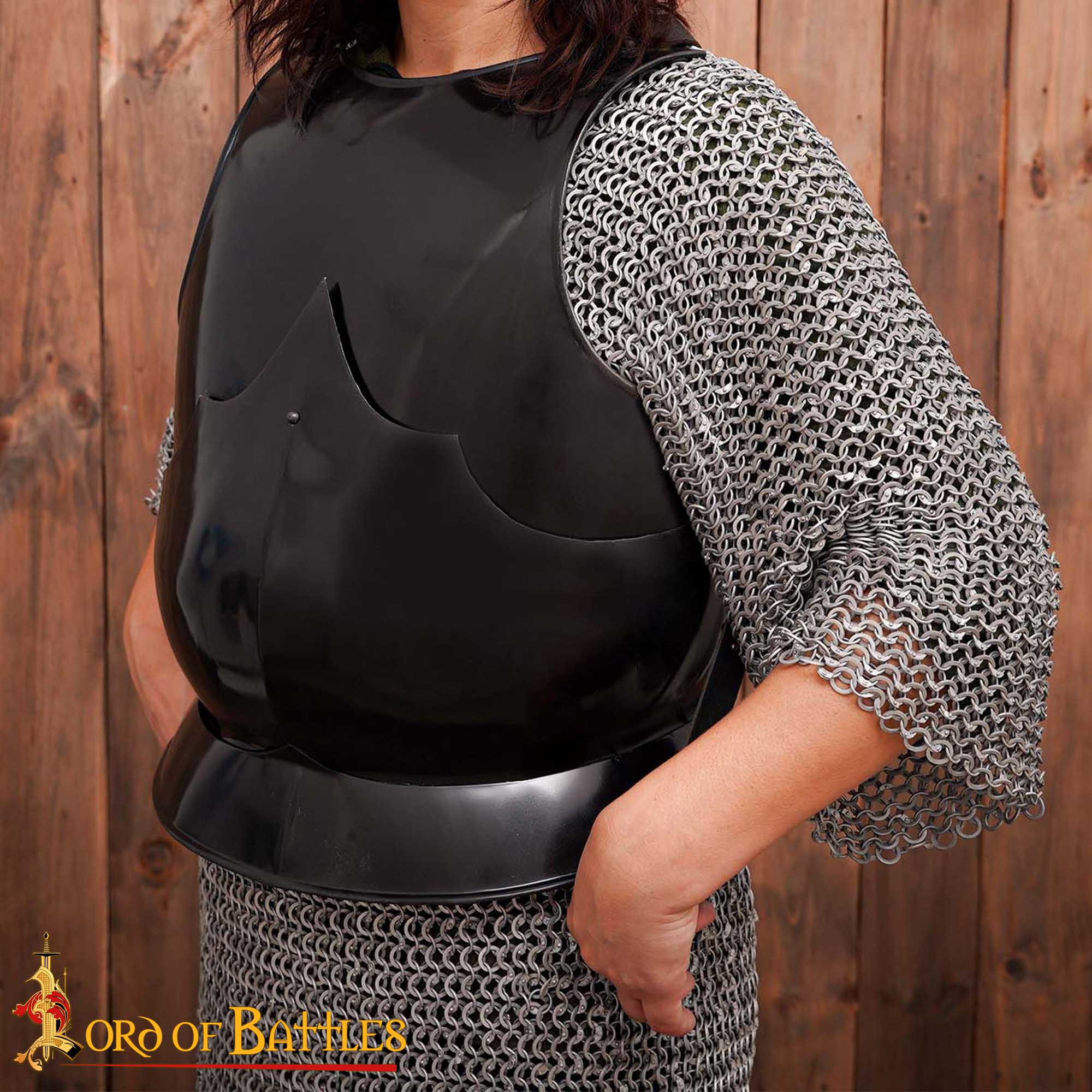 Medieval Cuirasses-9103BK 4 Late Medieval Gothic Breastplate 16 gauge – Discontinued