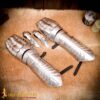 Medieval Gauntlets-25520P Late Medieval Gothic Knight Gauntlets 16 gauge