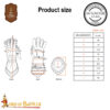 Medieval Fantasy Knightly Gauntlets 16 gauge
