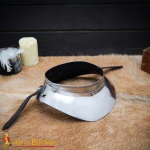 Renaissance Conquistador Small Steel Gorget 16 gauge