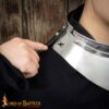 Medieval Gorgets-25512 5 Renaissance Conquistador Small Steel Gorget 16 gauge