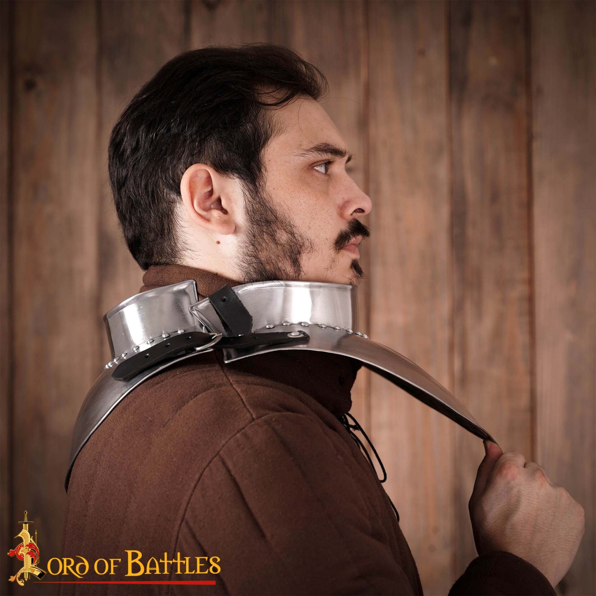 Medieval Gorgets-9257P 5 Knightly Gorget Plate Armour