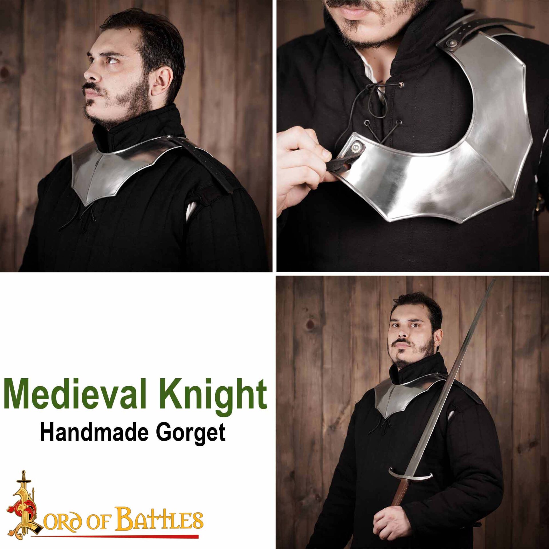 Medieval Gorgets-9259 7 Medieval Knightly Avenger Gorget