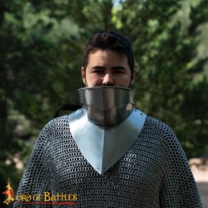 Medieval 15th Century Gorget with bevor 16 gauge