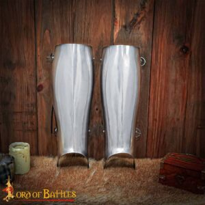 Late Medieval Knightly Steel Greaves