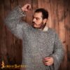 Chainmail Shirt Hauberk – 10mm Riveted Round Ring – 16 Gauge Aluminium – Ideal for Reenactments, LARP & Cosplay