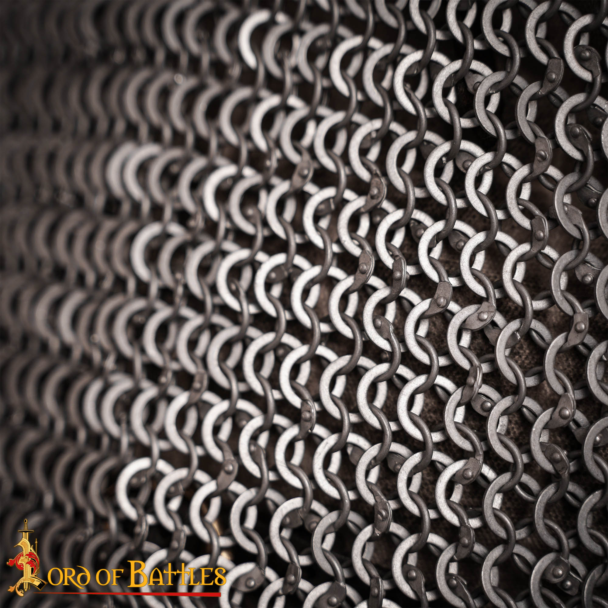 Chainmail Shirt Hauberk – 10mm Riveted Round Ring – 16 Gauge Aluminium – Ideal for Reenactments, LARP & Cosplay