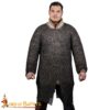 Medieval Hauberks-278N 3 Chainmail Shirt Hauberk – 9mm Riveted Flat Ring- 17 Gauge Titanium, Natural – Ideal for Reenactments, LARP & Cosplay