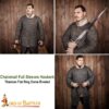 Medieval Hauberks-278N 6 Chainmail Shirt Hauberk – 9mm Riveted Flat Ring- 17 Gauge Titanium, Natural – Ideal for Reenactments, LARP & Cosplay