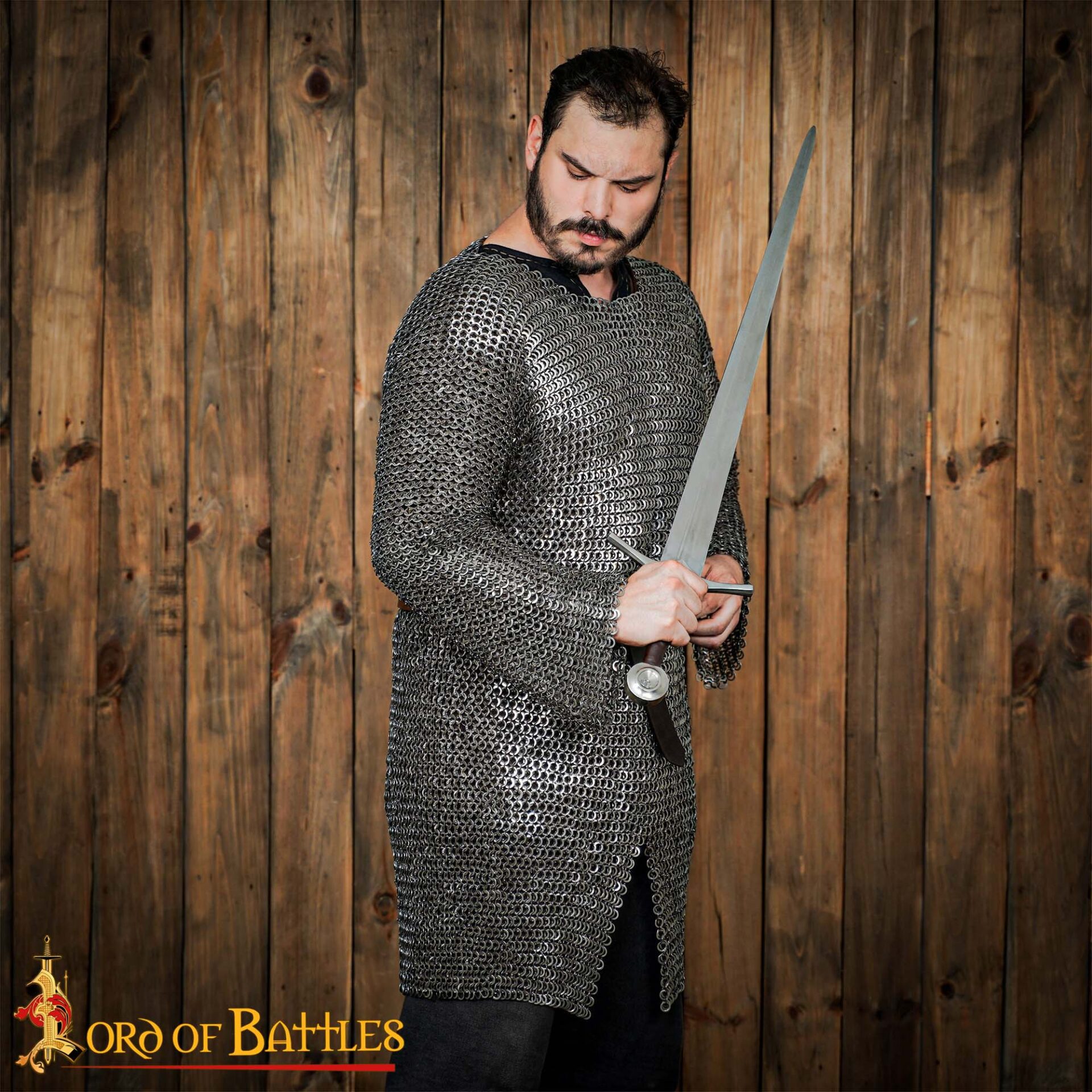 Medieval Hauberks-280N 1 stainless steel chainmail hauberk