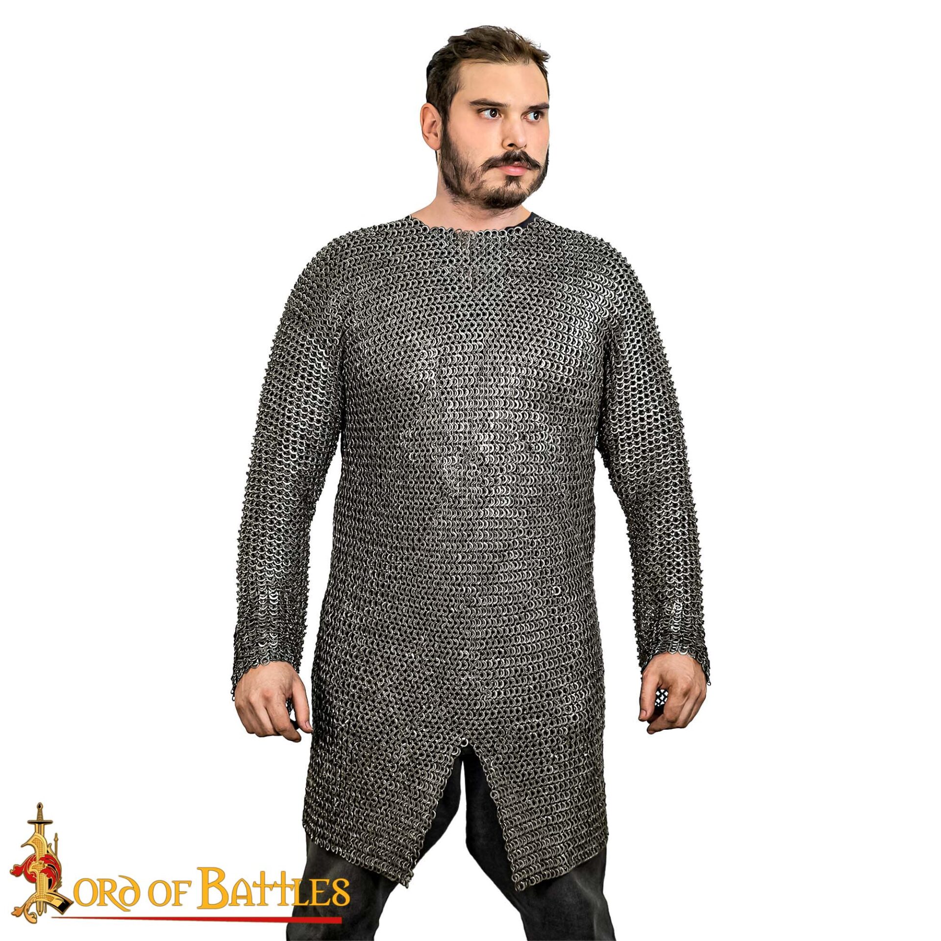 Medieval Hauberks-280N 3 stainless steel chainmail hauberk