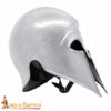 Medieval Helmets-2205P20 5 Greek hoplite Corinthian Steel Helmet with Leather Liner