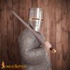 Medieval Helmets-2223P 1 13th Century Great Helm / Pot Helm 16 gauge