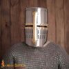 Medieval Helmets-2223P 13th Century Great Helm / Pot Helm 16 gauge