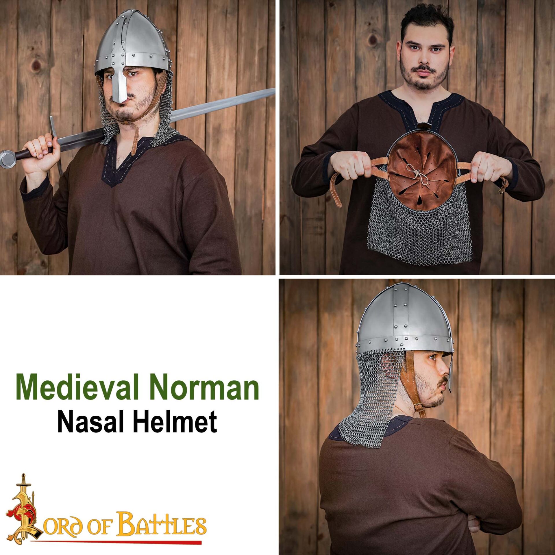 Medieval Norman Nasal Helmet