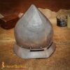 Medieval Helmets-25795AL16 Late Medieval Kettle Hat Helmet in Antique Finish 16 gauge
