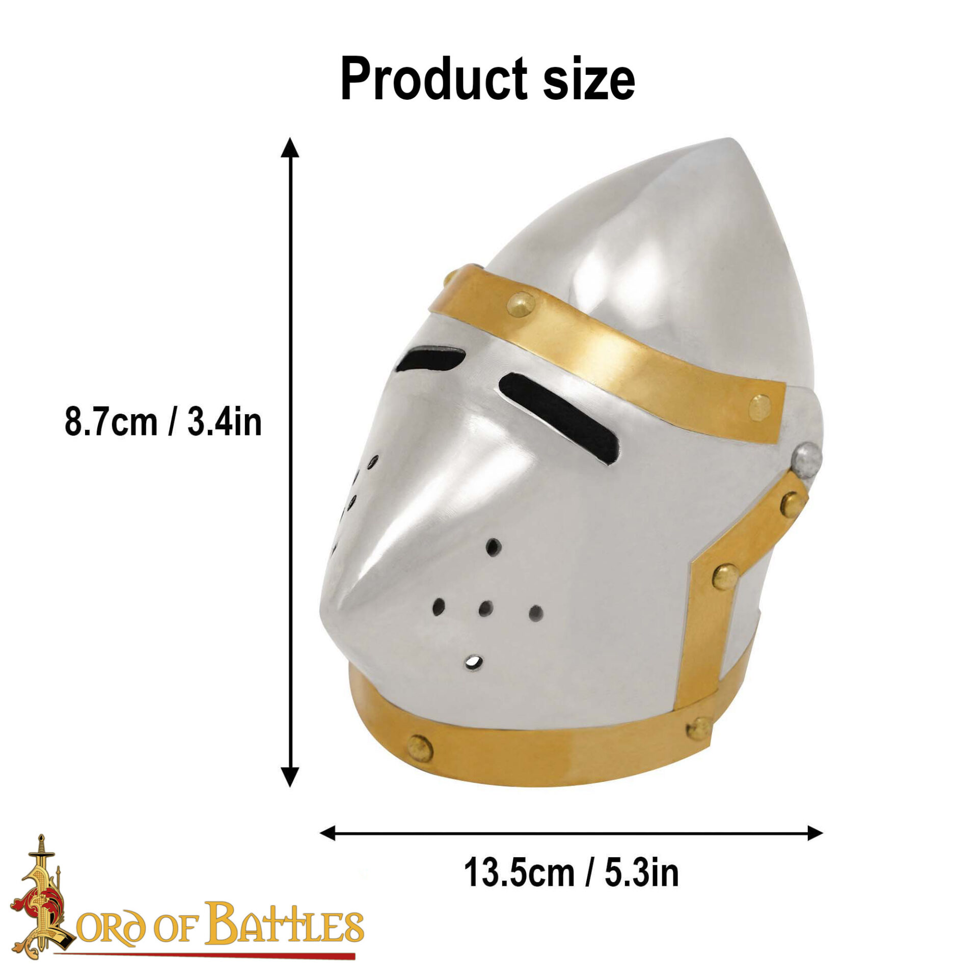 Mini Pig Face Bascinet Decorative Small Helmet – Medieval Helmet Replica