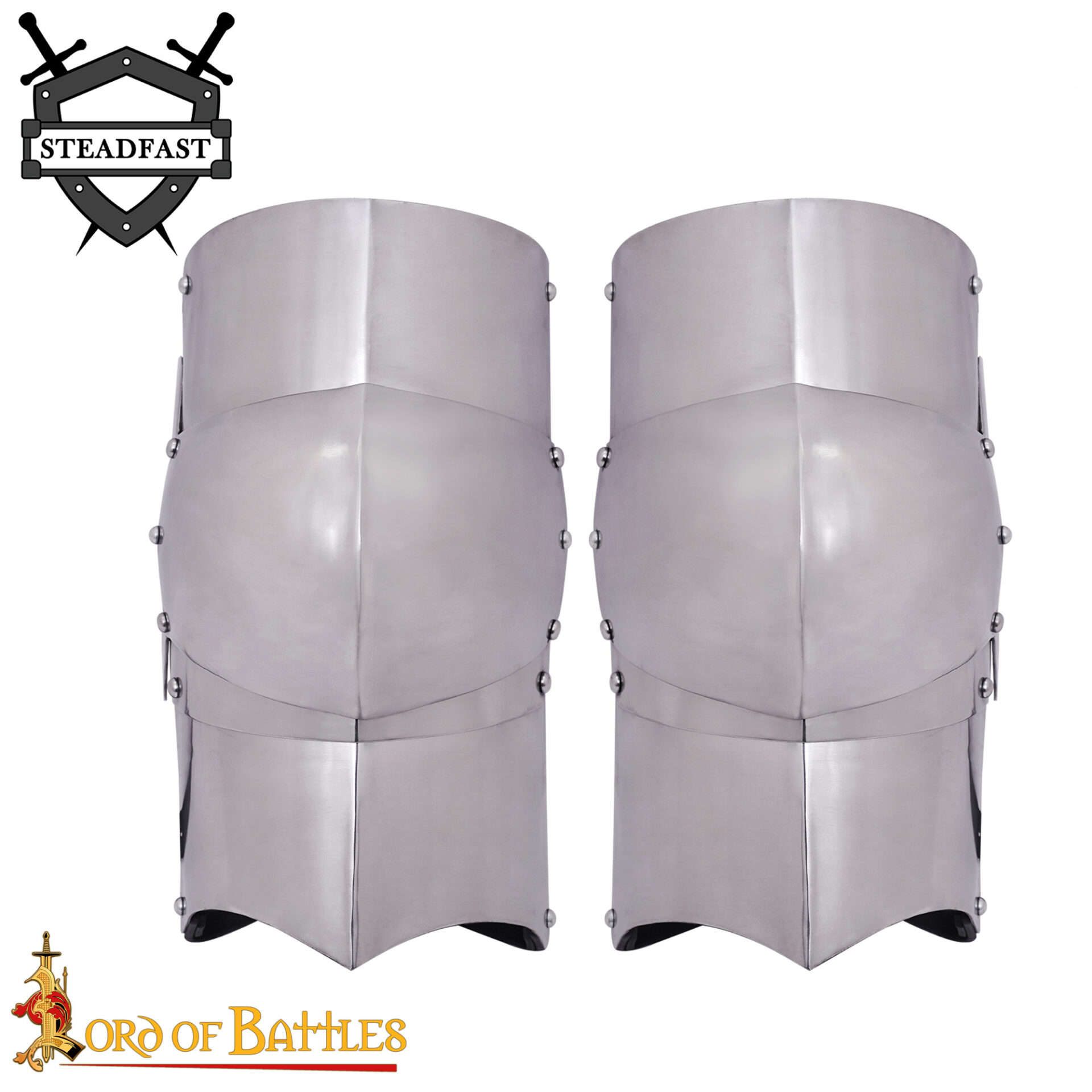 Medieval Leg and Knee Armour-25513P 3 Archer's Poleyns