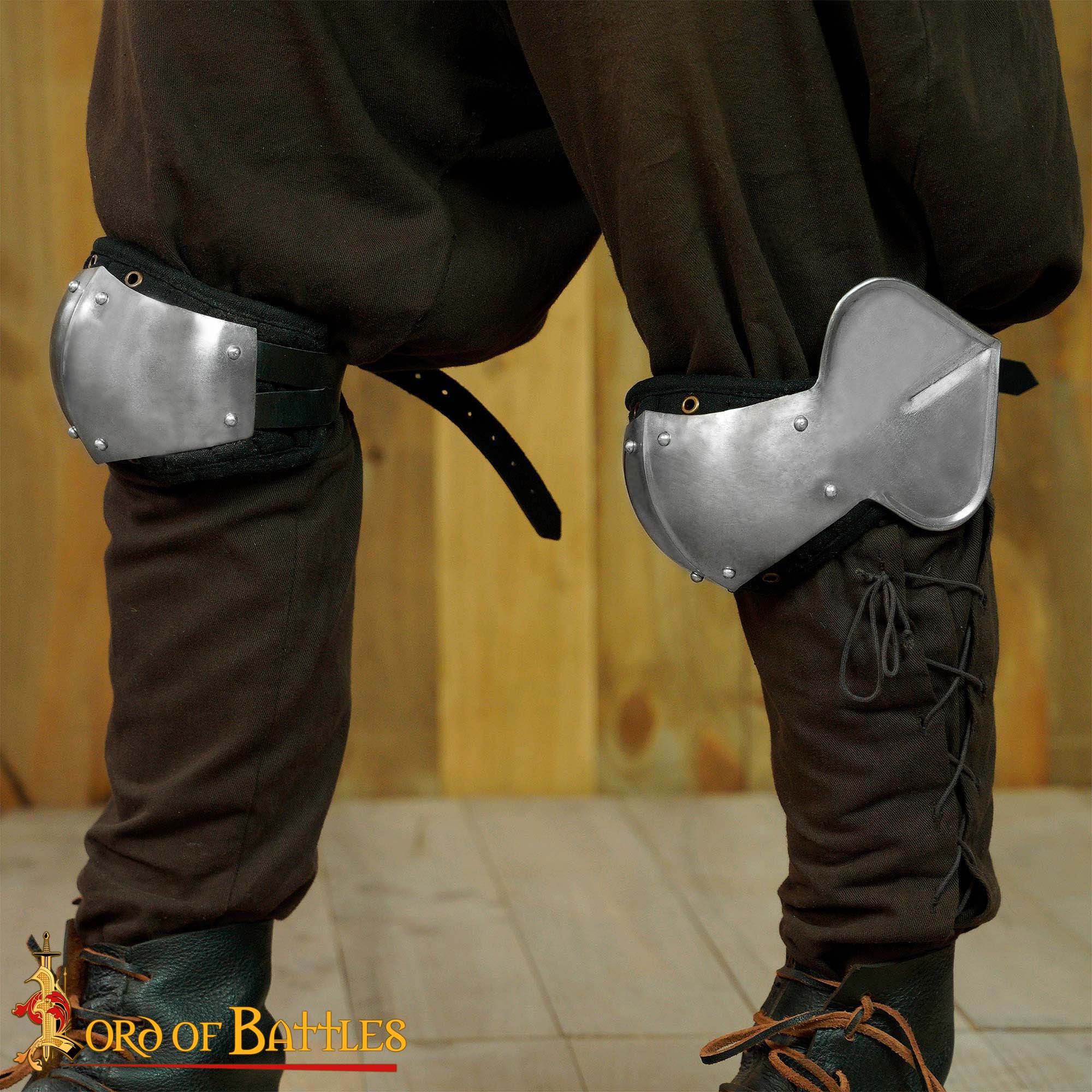 Medieval Leg and Knee Armour-9576P-18 1 Medieval Steel Poleyns