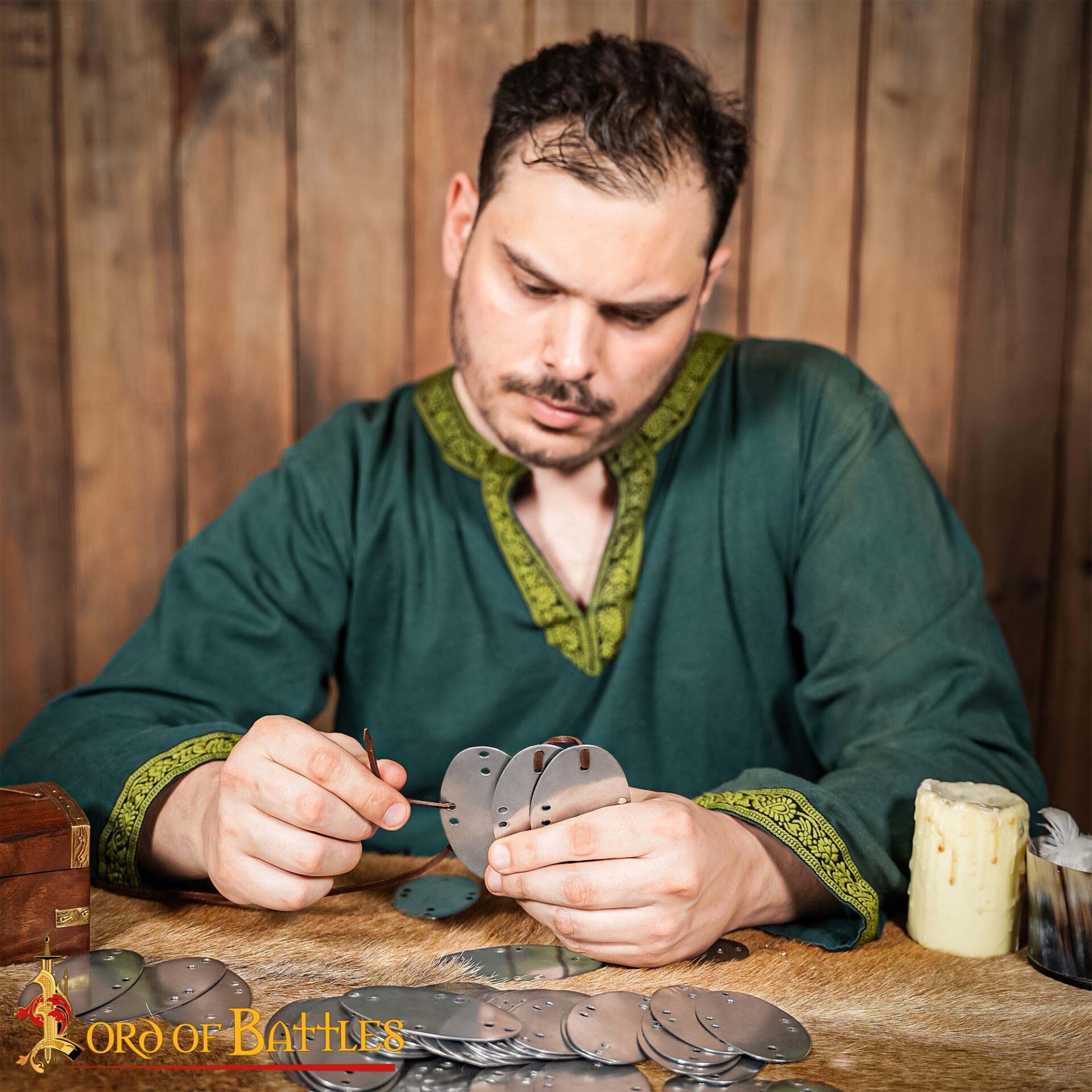 Medieval Viking Visby Lamellar Steel Plates for Plate Armor – Set of 25 Pcs