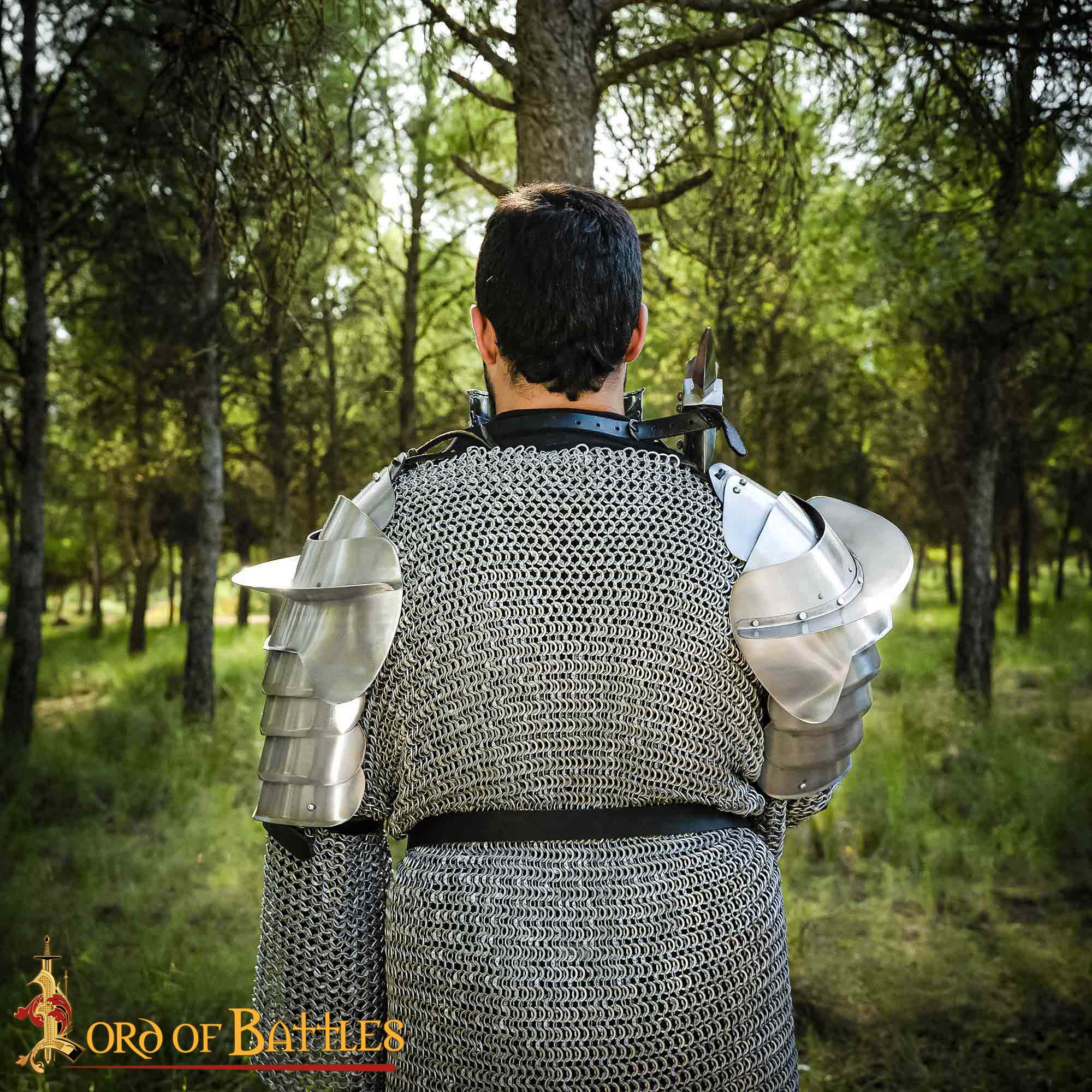 Medieval Pauldrons-25425P 5 Pauldrons