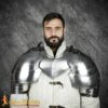 Medieval Pauldrons-9210P Medieval large Knightly Pauldrons 18 gauge – Discontinued
