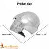 Medieval Pauldrons-9210P 2 Medieval large Knightly Pauldrons 18 gauge – Discontinued