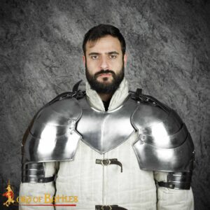 Medieval large Knightly Pauldrons 18 gauge – Discontinued