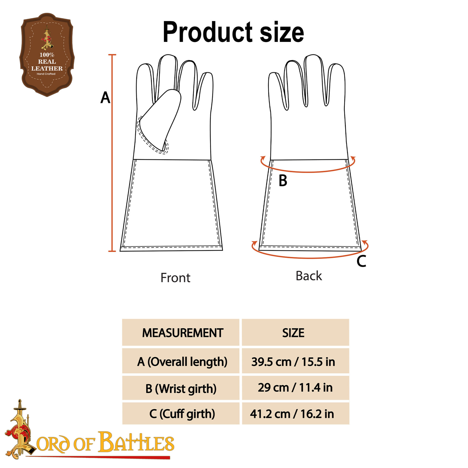 Leather Suede Gloves