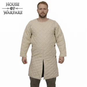 700934E-Featured Two Layered Full Sleeves Gambeson