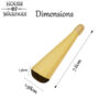 701205_2 Solid Brass Scabbard End
