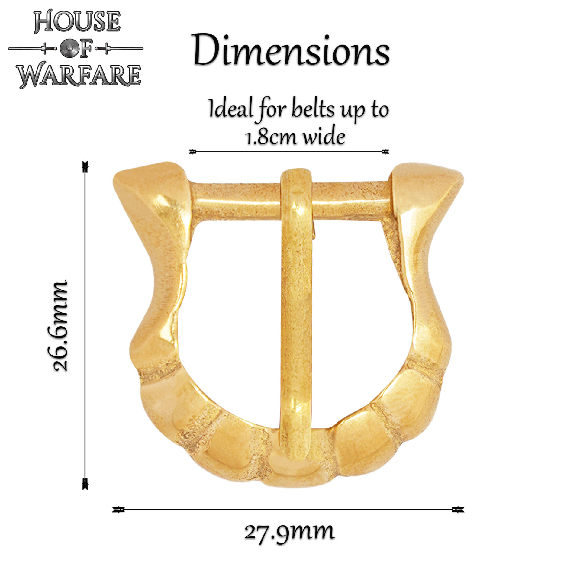 701212_2 Brass Buckle for Armour Strap