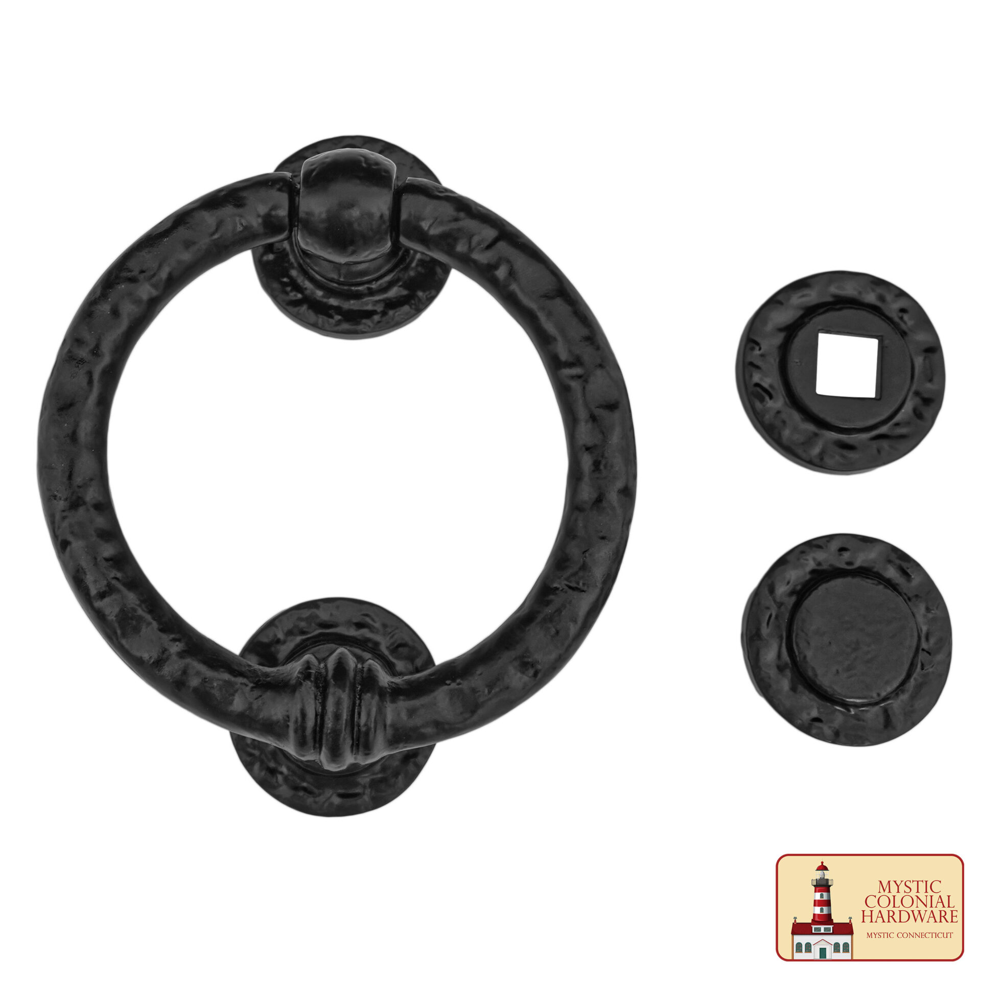 Colonial Era Cast Iron Door Knocker-500214 Large Cast Iron Door Knocker