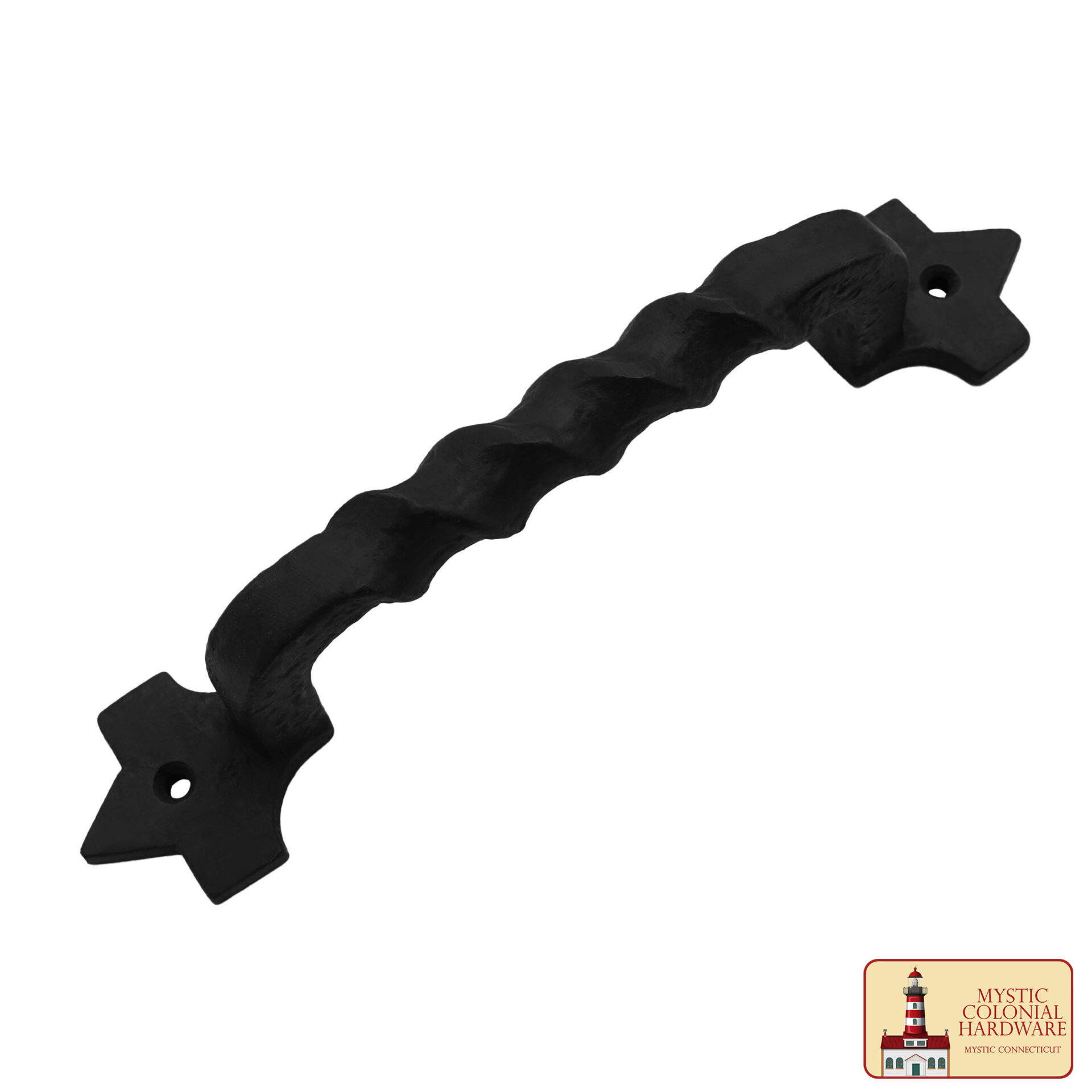 Colonial Era Cast Iron Handle-500249OB 3 Black Cast Iron Pull Handles 10 inch – Cabinet Door Handles, Gate Handle Pull, Barn Door Hardware, Grab Handles