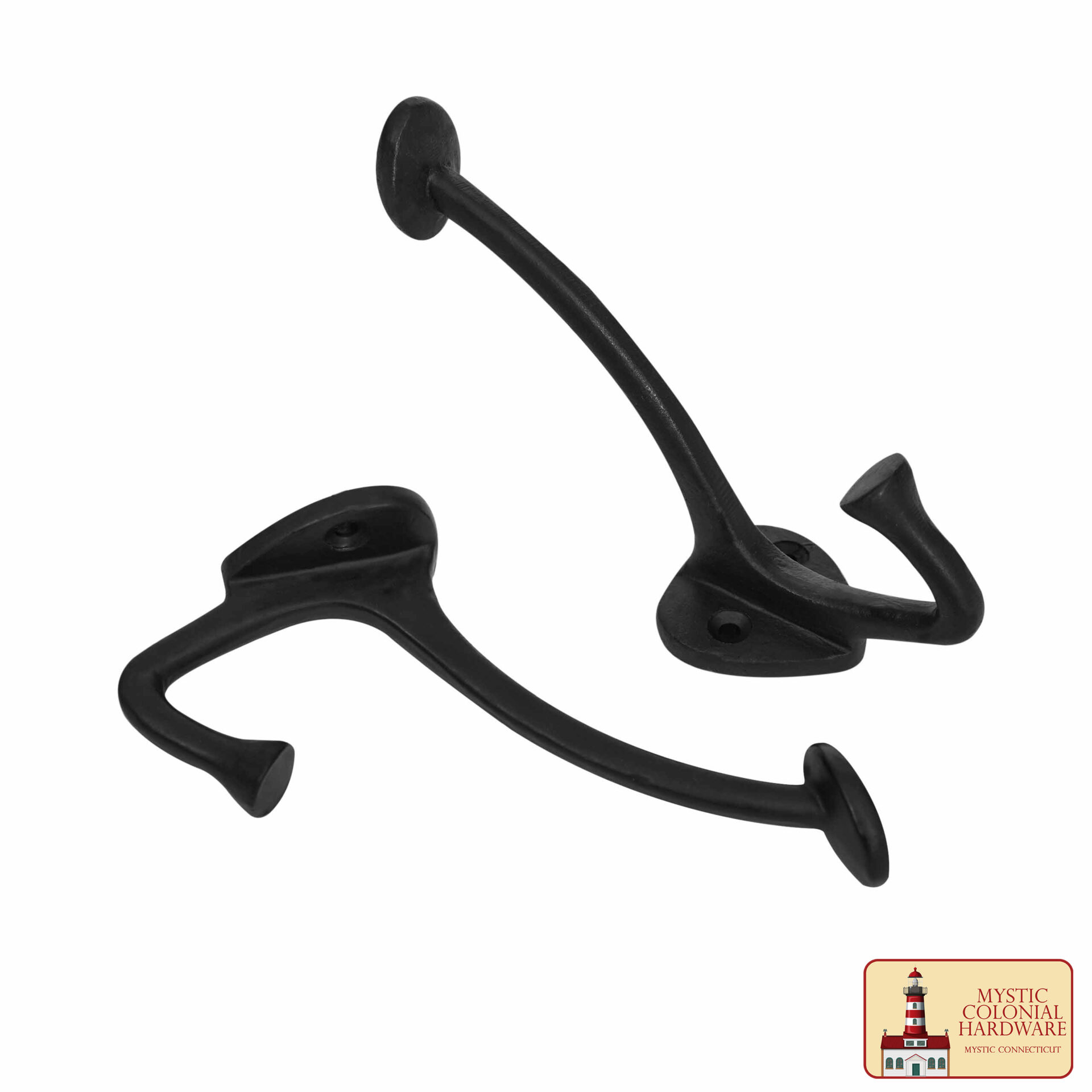 Rustic Cast Iron Wall Hooks : Ideal for Victorian, Colonial, Retro, Steampunk, Gothic, and Baroque Settings (13.4×3.8) cm