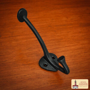 Rustic Cast Iron Wall Hooks : Ideal for Victorian, Colonial, Retro, Steampunk, Gothic, and Baroque Settings (13.4×3.8) cm