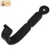 Colonial Era Cast Iron Wall Hook-500144OB 3 Rustic Forged Iron Wall Hooks, Heavy Duty Retro Utility Hooks for Hanging Coat, Bag, Towel, Robe, Hat and More, Finish : Oil Blackened