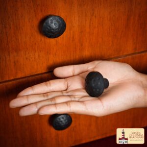 Hand Forged Iron Square Knob – 1 1/4 Inch Diameter