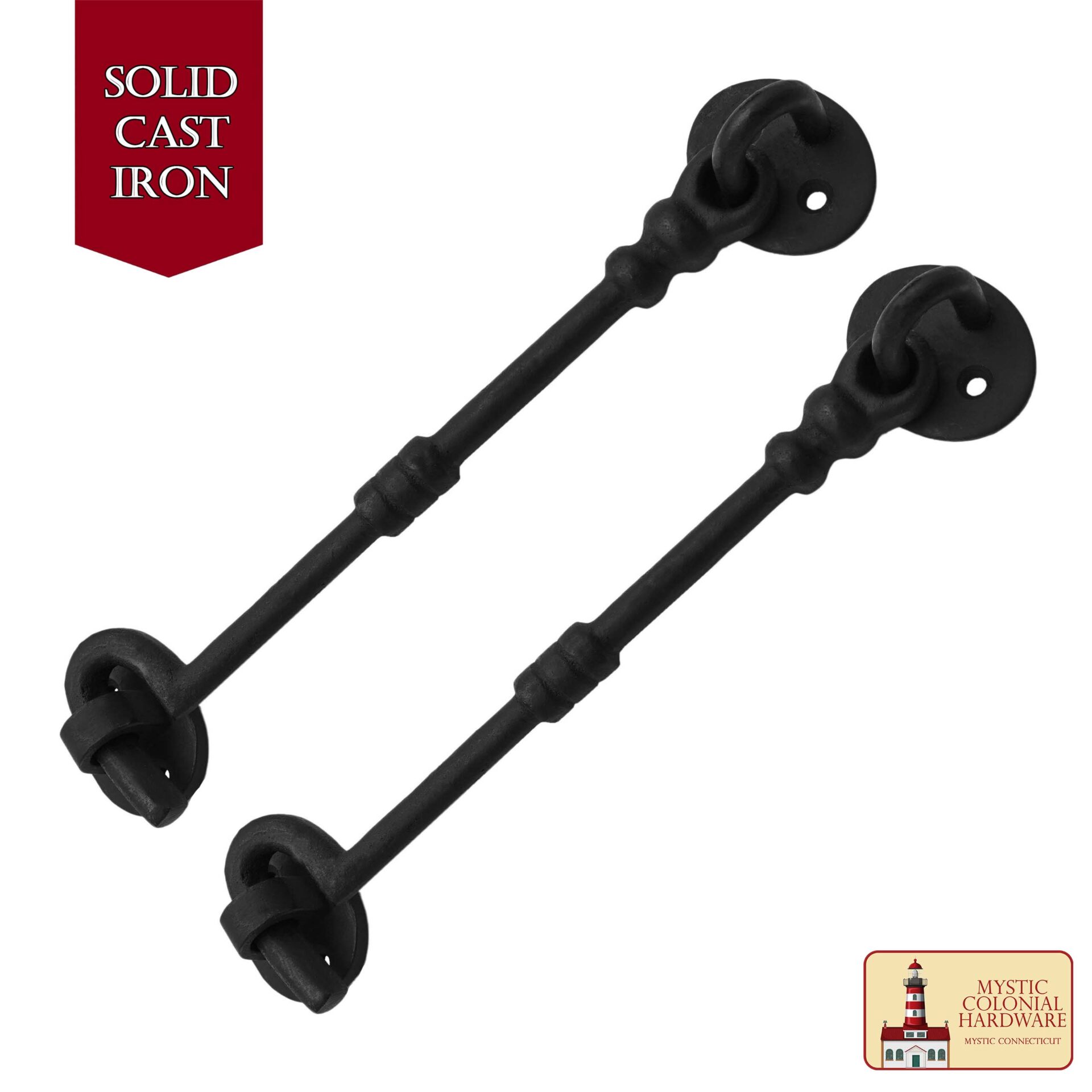 Black Wrought Iron Cabin Hook Eye