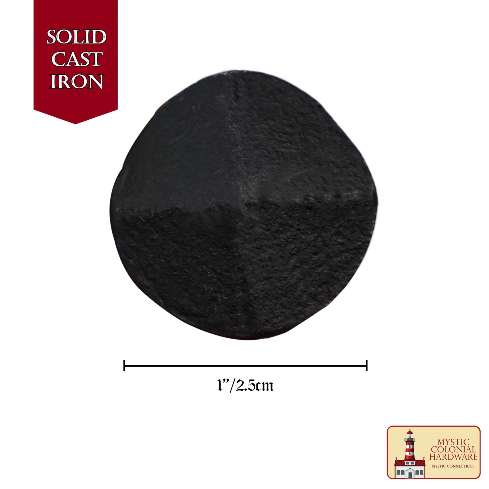 Colonial Era Solid Cast Iron Nails-500158-6SET 2 Nails Iron Clavos Decorative Nails, Hand Forged, Natural Oil Blackened Finish