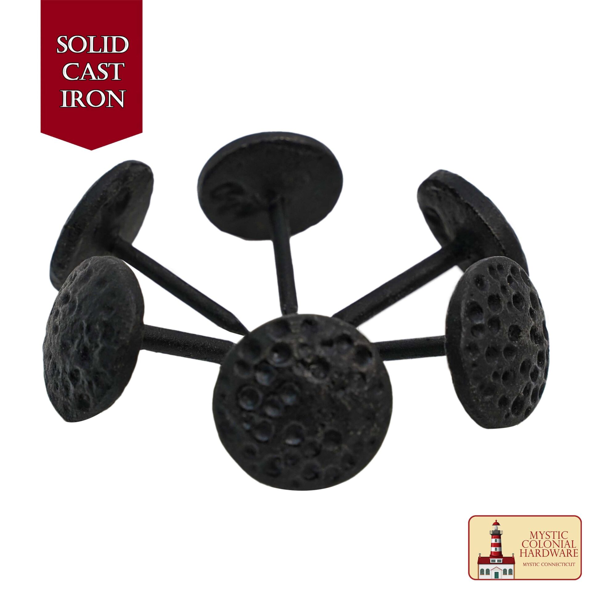 Colonial Era Solid Cast Iron Nails-500159-6SET 1 decorative nails