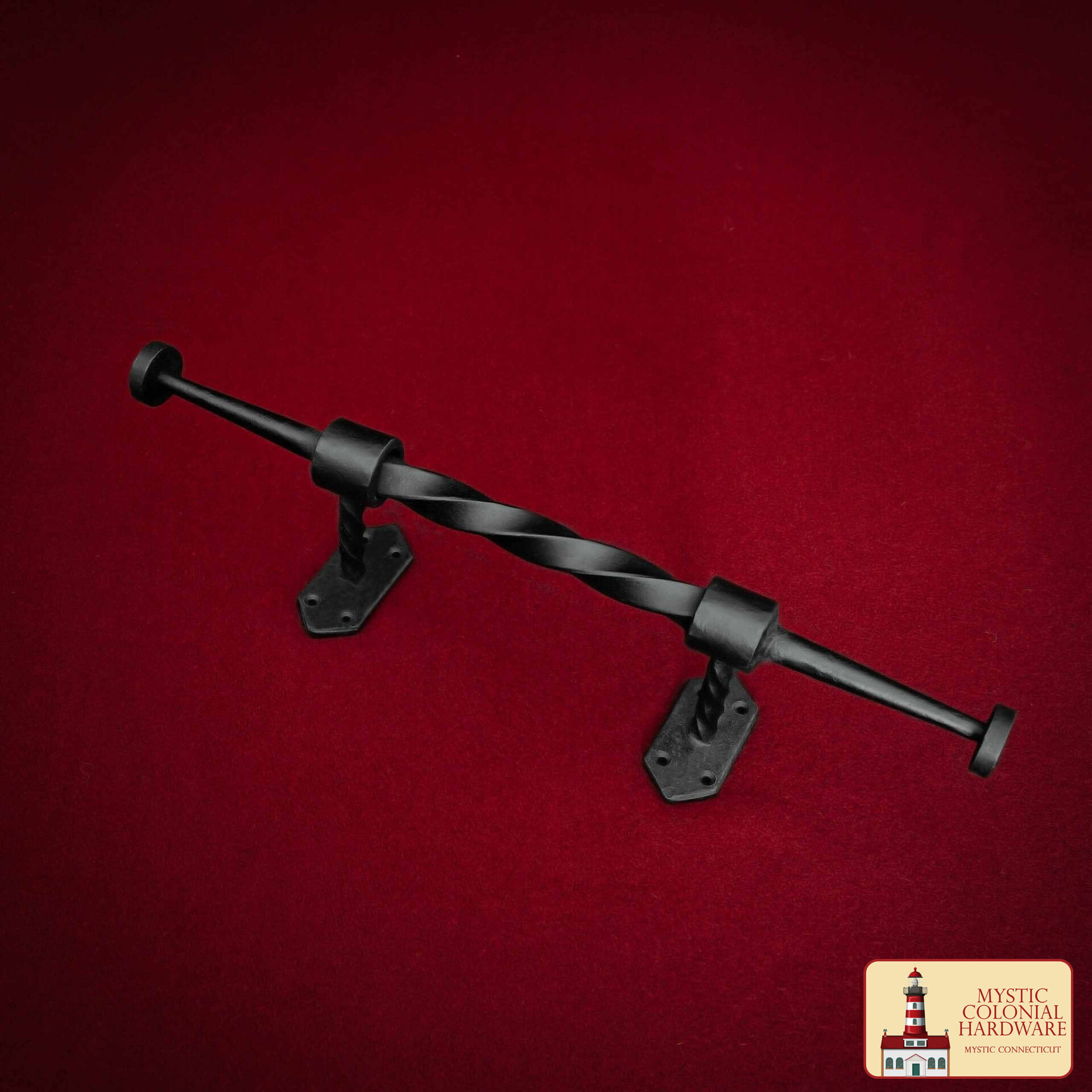 Colonial Era Wrought Iron Door Handle-500194 Medieval Style Castle Door Handle: Solid Hand Forged Iron